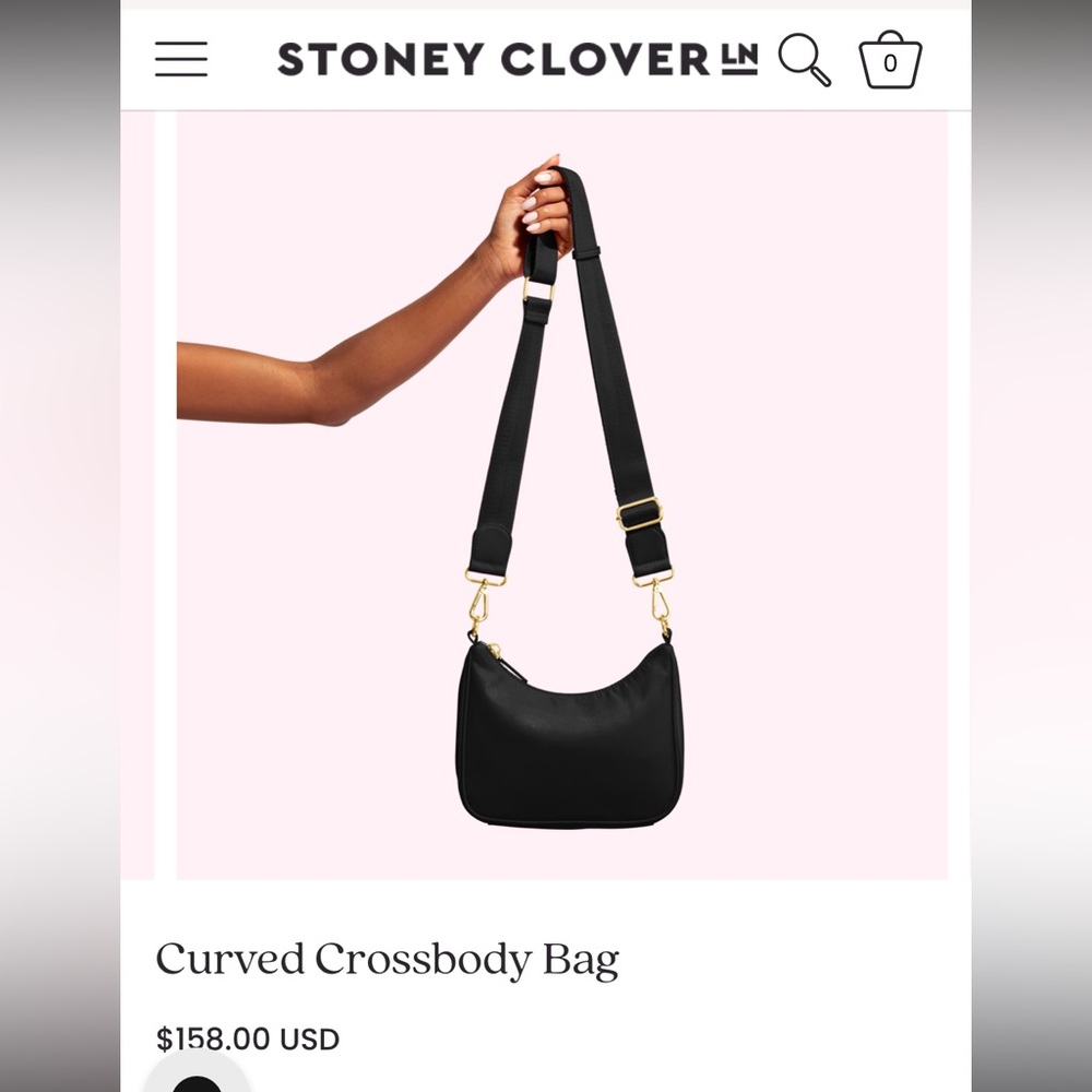 Stoney Clover Lane Black Crossbody Bag